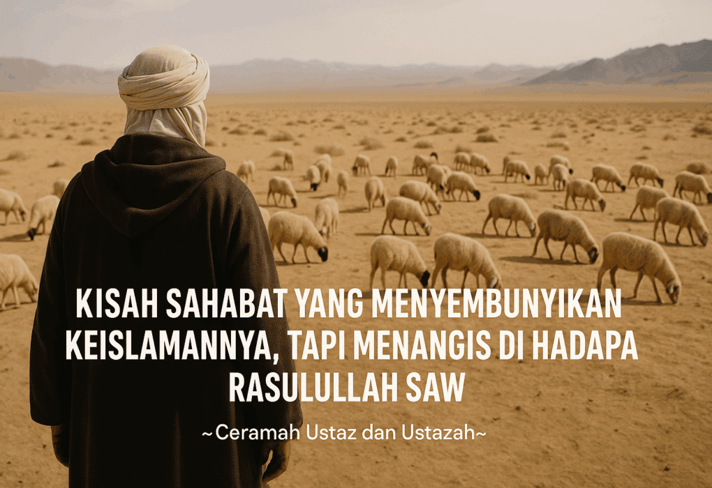 KISAH SAHABAT YANG MENYEMBUNYIKAN KEISLAMANNYA, TAPI MENANGIS DI HADAPAN RASULULLAH SAW